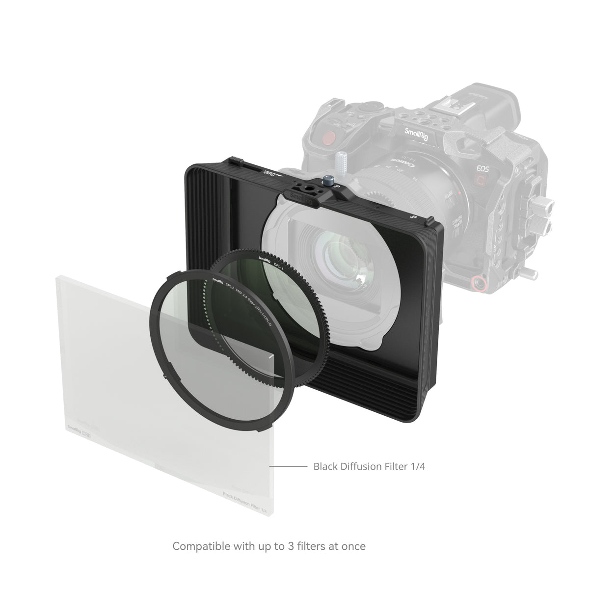 SmallRig Matte Box with Adjustable Clamp and VND Kit