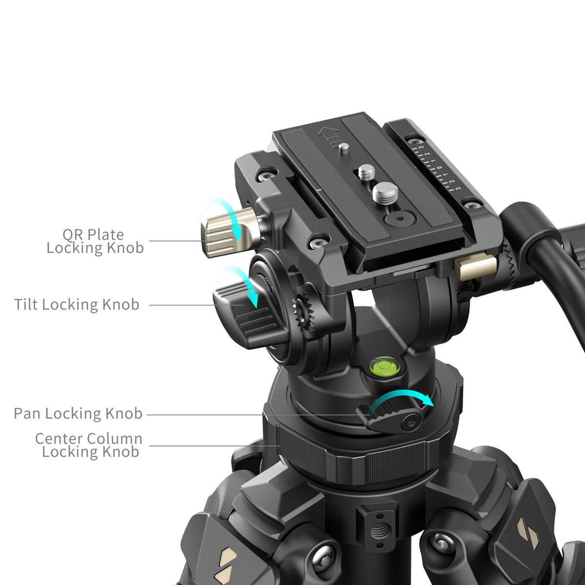SmallRig Lightweight Video Carbon Fiber Tripod Kit AD-50 Pro