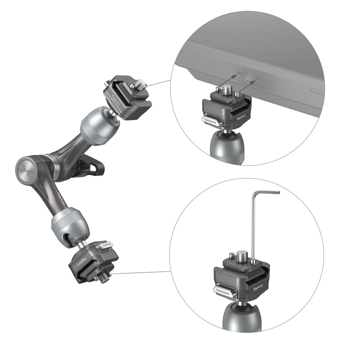 SmallRig HawkLock H21 Quick Release Rosette Magic Arm (7")