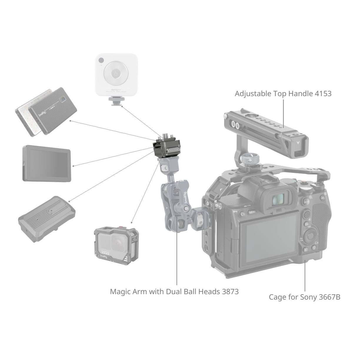 SmallRig HawkLock H21 Universal Quick Release Mount Plate Kit