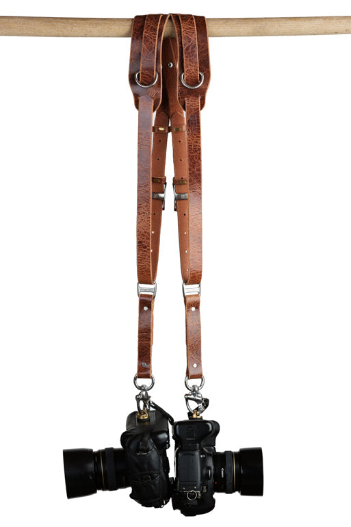 Skinny Money Maker | Thin Leather Camera Harness