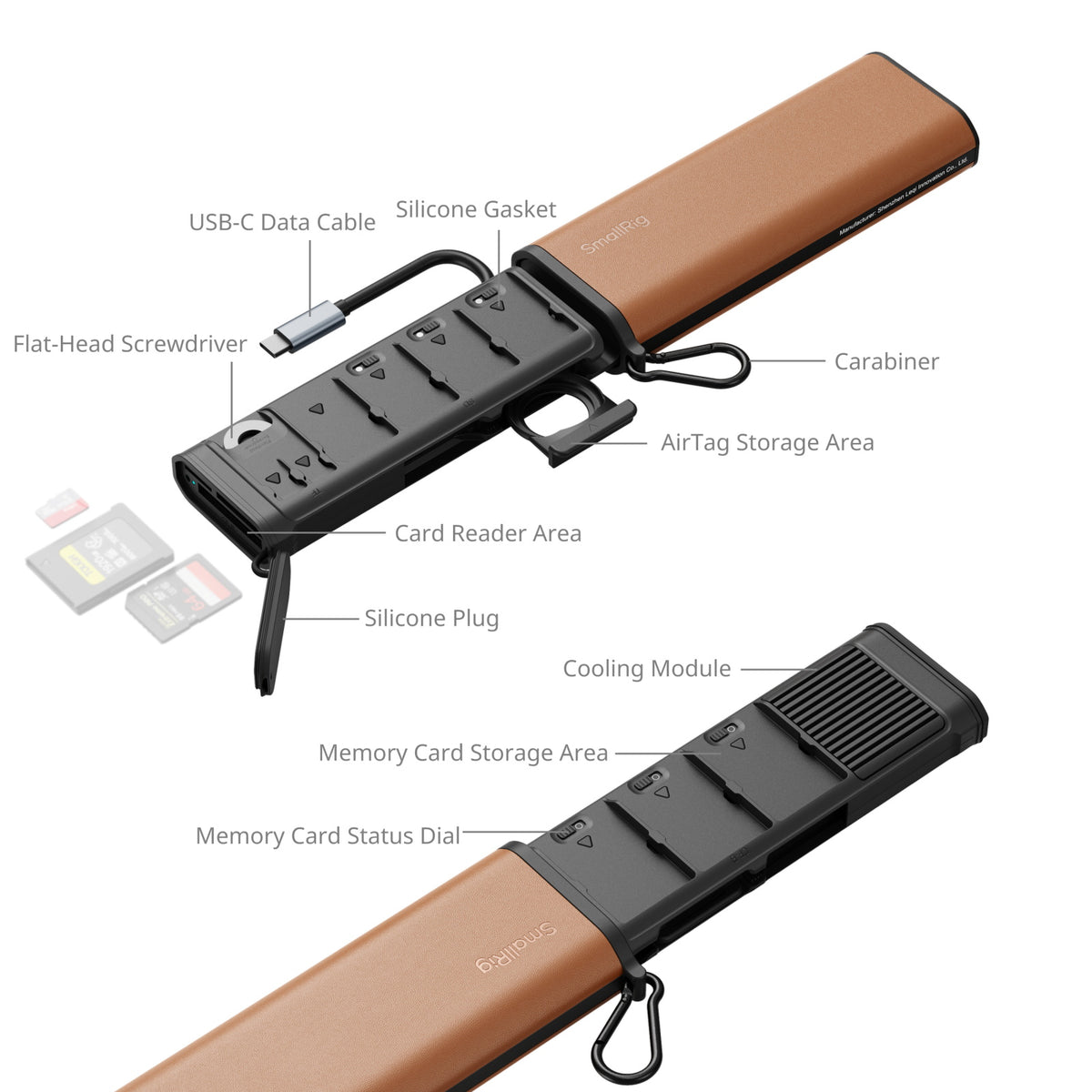 SmallRig Multifunctional Card Reader & Storage Case (CFexpress Type B)