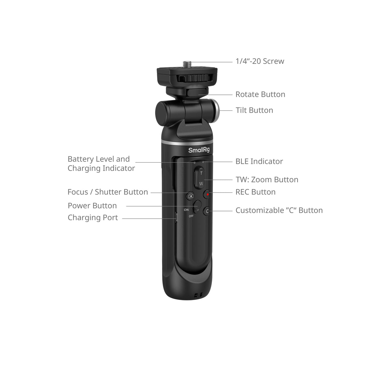 SmallRig SR-RG2 Multifunctional Wireless Shooting Grip