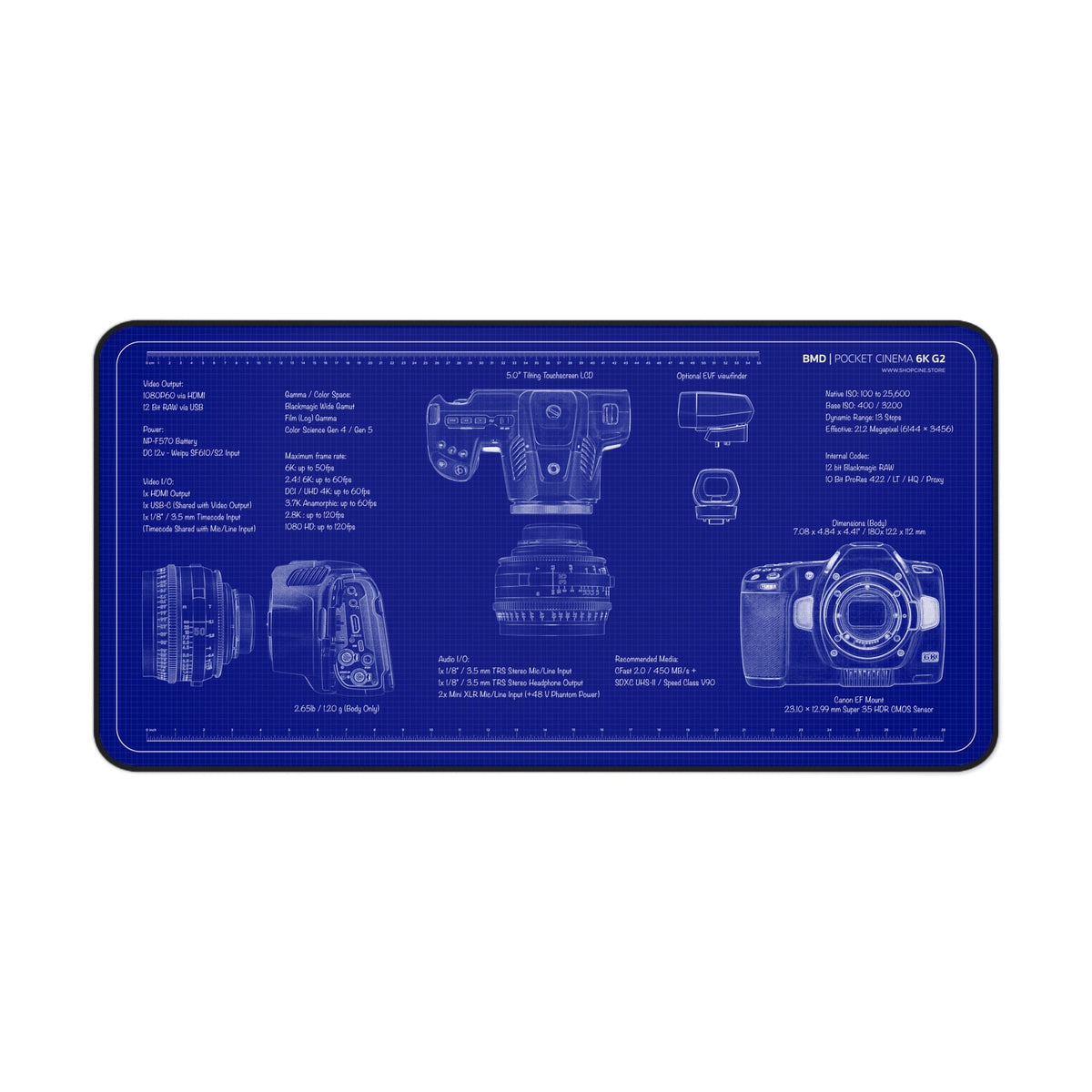 Pocket Cinema 6K G2 | Blueprint Camera Mat