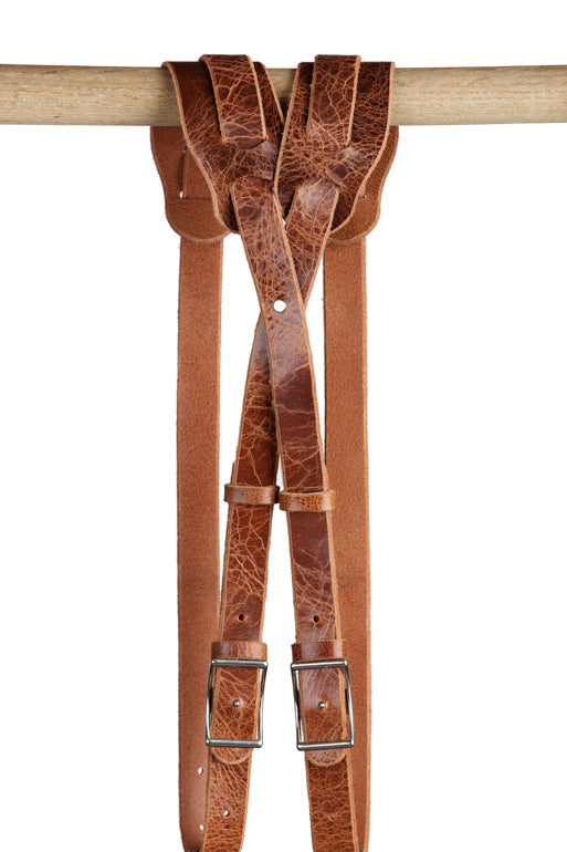 Skinny Money Maker | Thin Leather Camera Harness