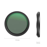 SmallRig Attachable VND Filter ND2-ND32 (1-5 Stop) 67mm