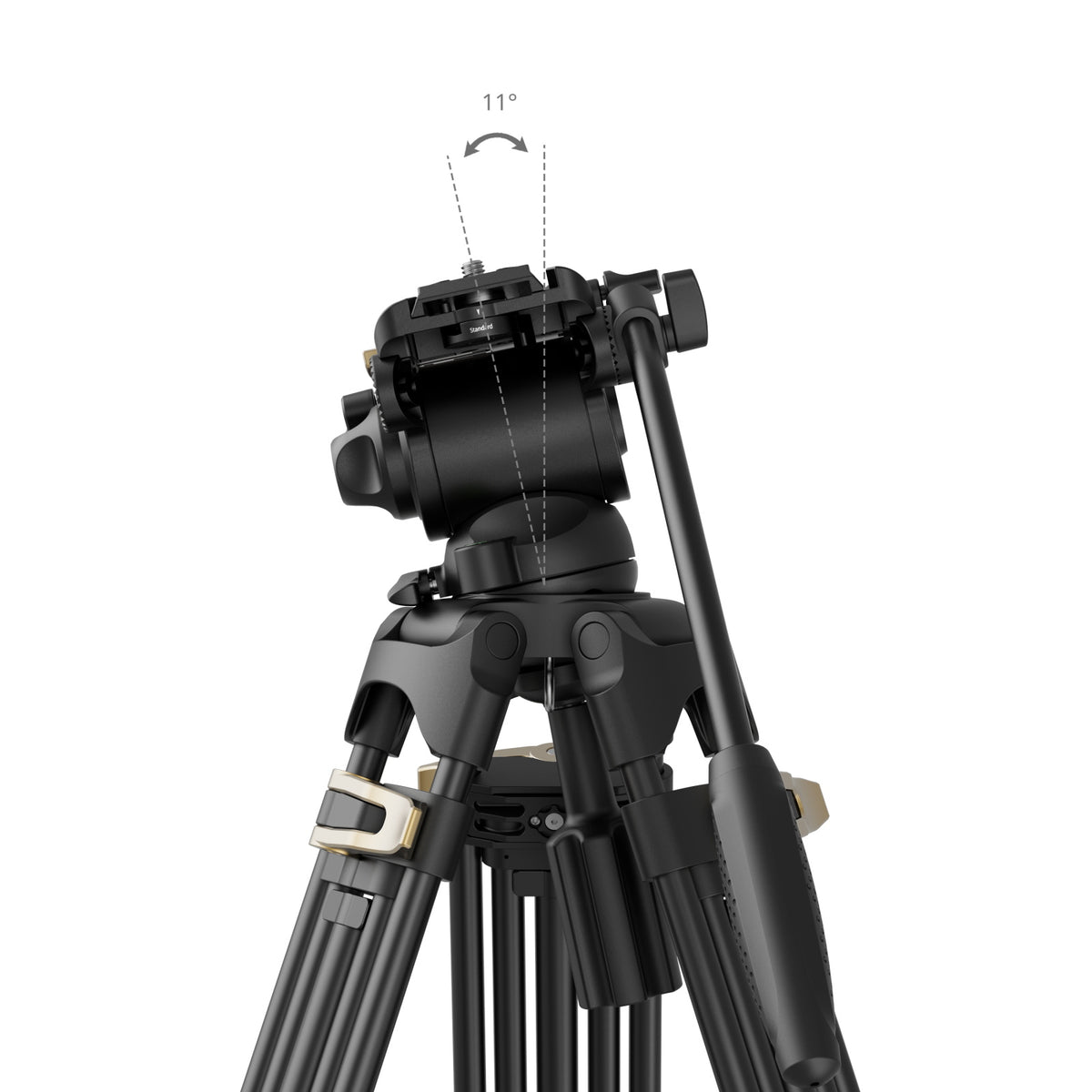 SmallRig Heavy-Duty Fluid Head Tripod Kit AD-01S