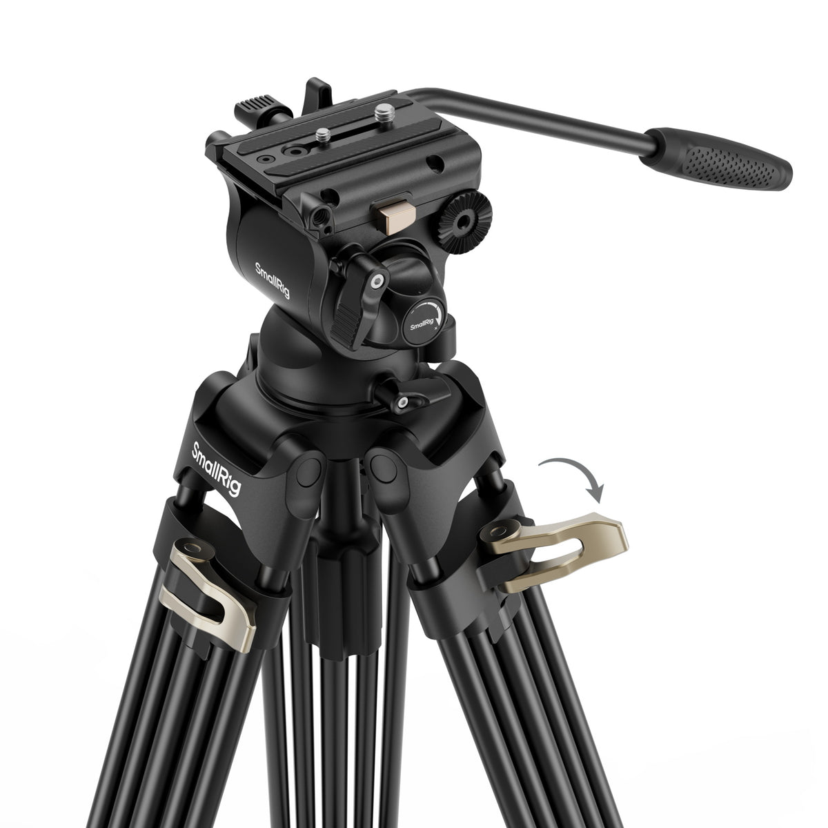 SmallRig Heavy-Duty Fluid Head Tripod Kit AD-01S