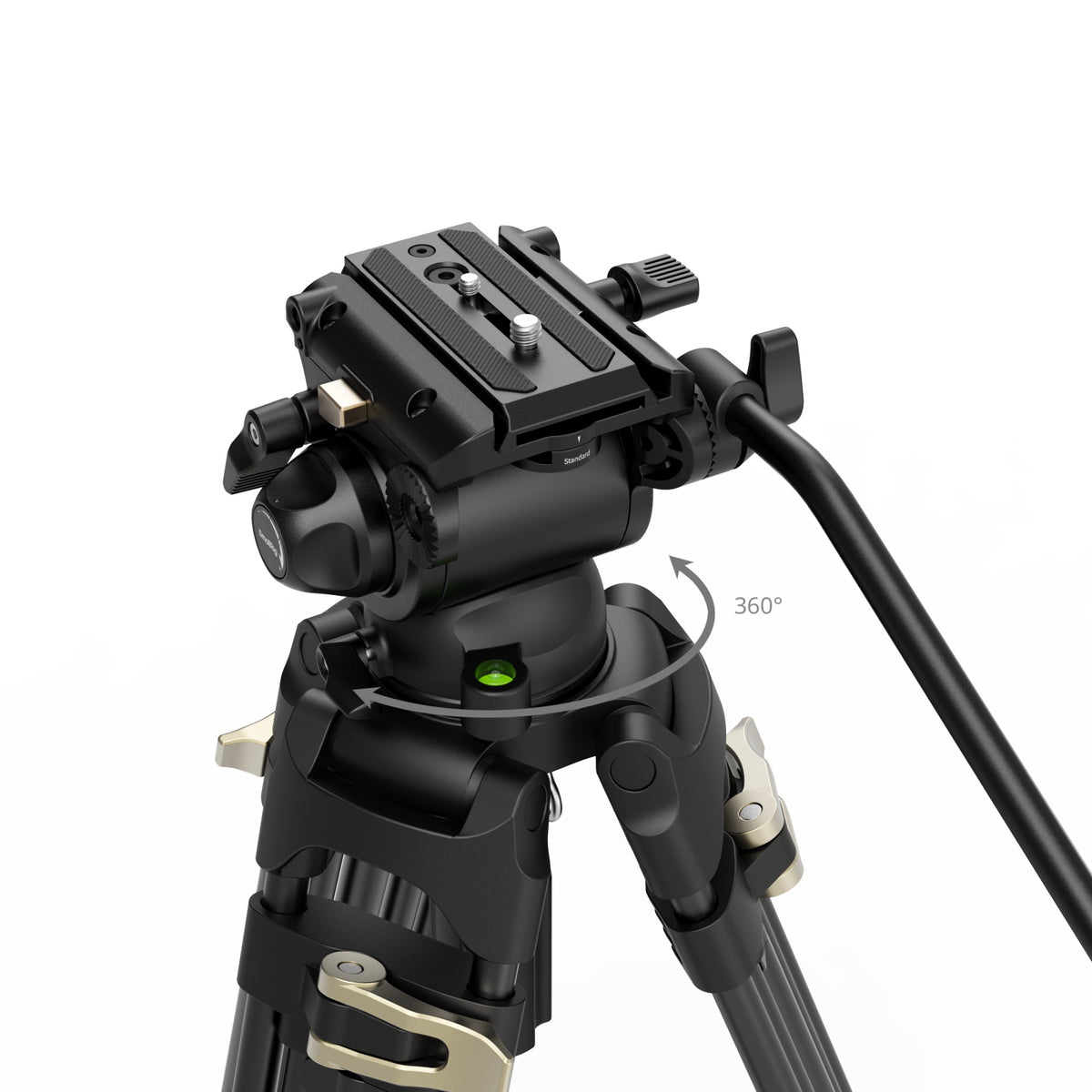 SmallRig Heavy-Duty Fluid Head Tripod Kit AD-01S