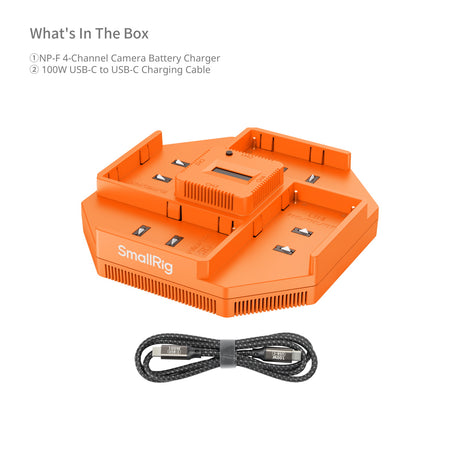 SmallRig NP-F 4-Channel Camera Battery Charger