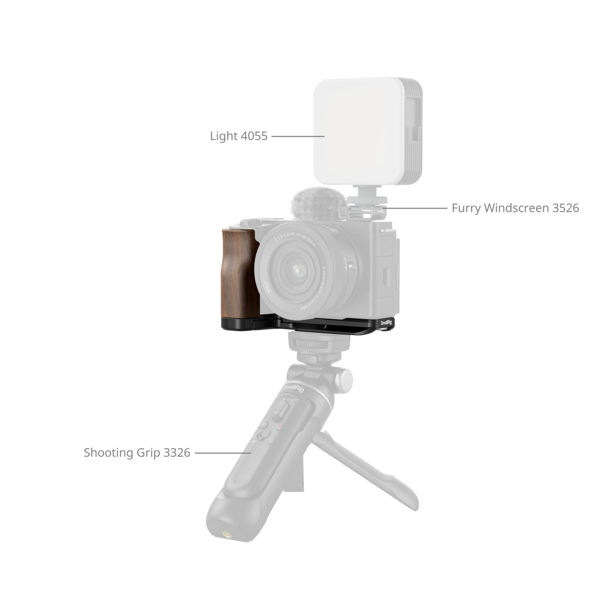 SmallRig L-Shape Mount Plate with Handle for Sony ZV-E10 II 4864