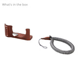 SmallRig Camera Leather Half Case Kit for FUJIFILM X-M5 (Brown)