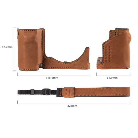 SmallRig Leather Case Kit for Sony ZV-E10 II (Brown)