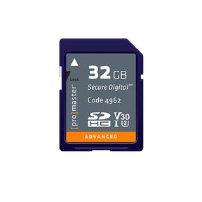 ProMaster SDHC 32GB Advanced UHS-I V30 Memory Card - Image 1