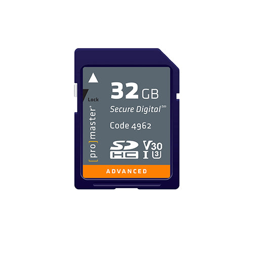 ProMaster SDHC 32GB Advanced UHS-I V30 Memory Card - Image 1