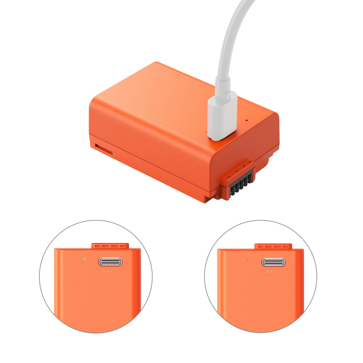SmallRig EN-EL25 USB-C Rechargeable Camera Battery (Orange)