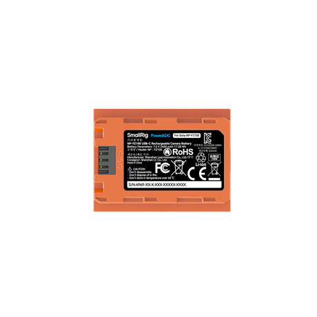 SmallRig NP-FZ100 USB-C Rechargeable Camera Battery (Orange) 4969