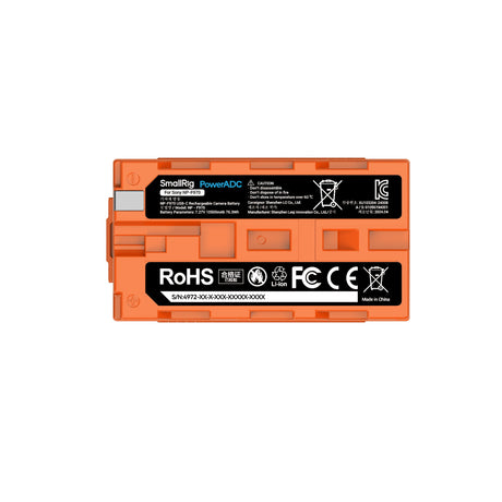 SmallRig NP-F970 USB-C Rechargeable Camera Battery (Orange) 4972