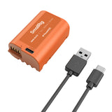 SmallRig DMW-BLK22 USB-C Rechargeable Camera Battery (Orange)