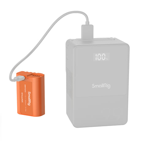 SmallRig DMW-BLK22 USB-C Rechargeable Camera Battery (Orange)