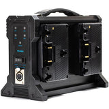 Indipro 4x Compact 95Wh Gold-Mount Li-Ion Batteries and Quad Gold-Mount Battery Charger Kit