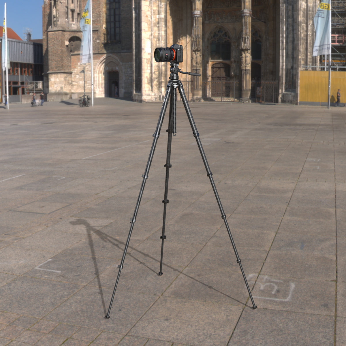 SmallRig Portable Carbon Fiber Travel Tripod Kit
