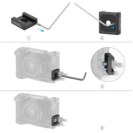 SmallRig Anti-Twist Cold Shoe Mount Support (4pcs)