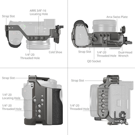 SmallRig "HawkLock" Quick Release Cage Kit for Sony Alpha 6700 5060