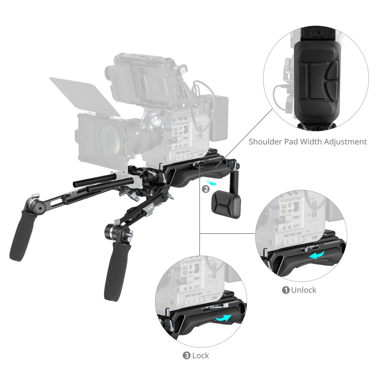 SmallRig "HawkLock" VCT-14 Type Shoulder Rig (SR009) 5199