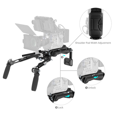 SmallRig "HawkLock" VCT-14 Type Shoulder Rig (SR009) 5199