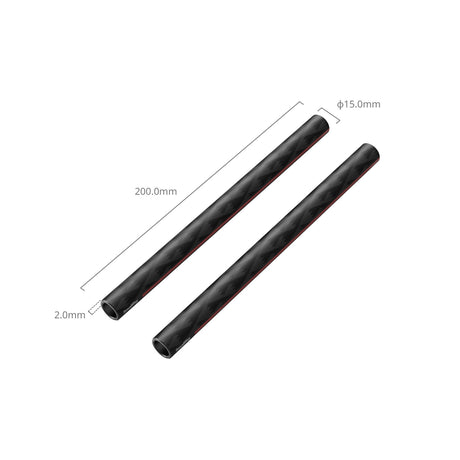 SmallRig 15mm Carbon Fiber Rods (Pair, 8") 5211