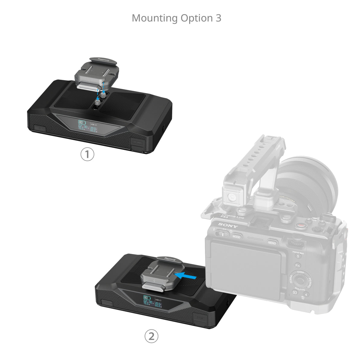SmallRig CB75 Camera Base Battery Kit