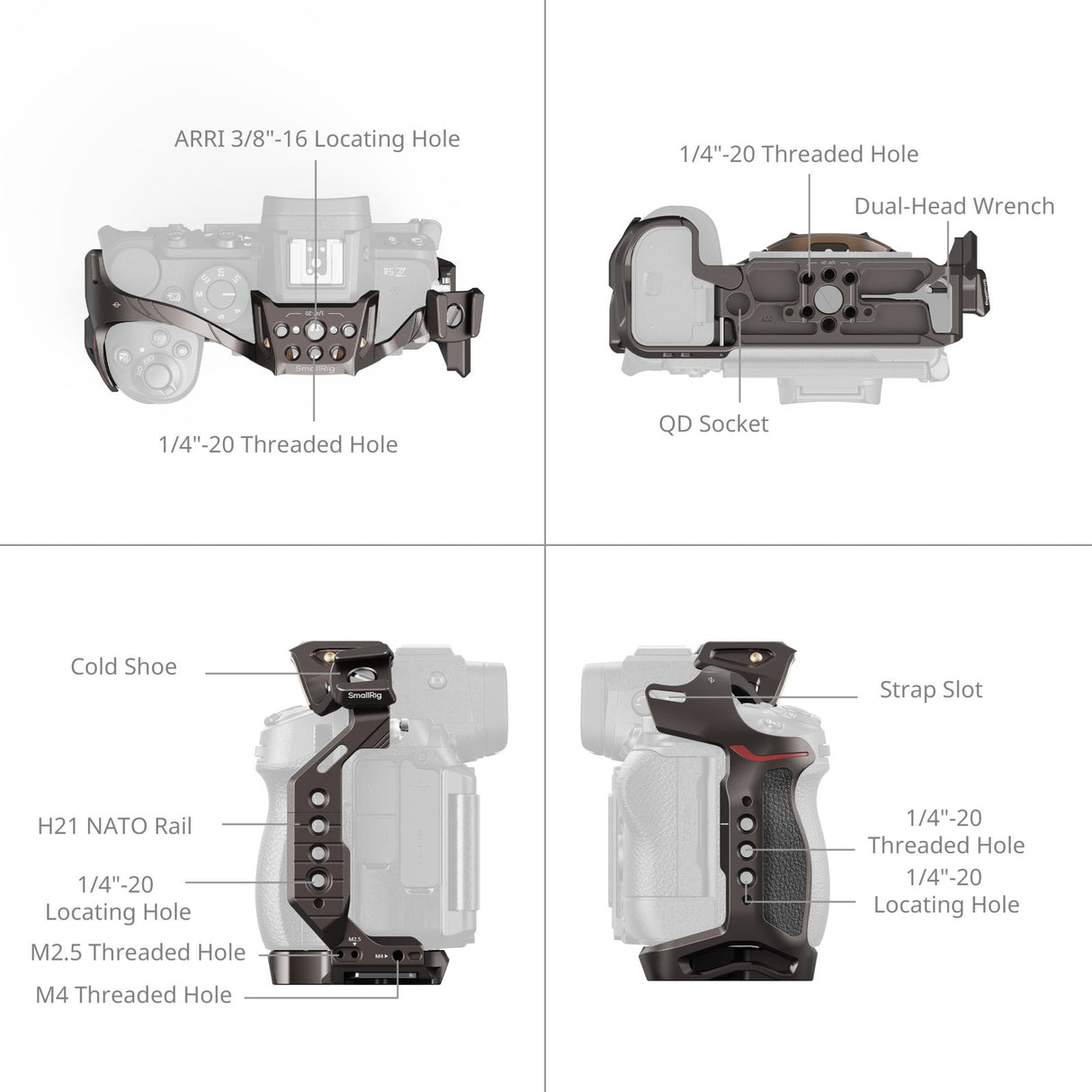 SmallRig “Night Eagle” Cage for Nikon Z5 / Z5II / Z6 / Z6II / Z7 / Z7II 5258