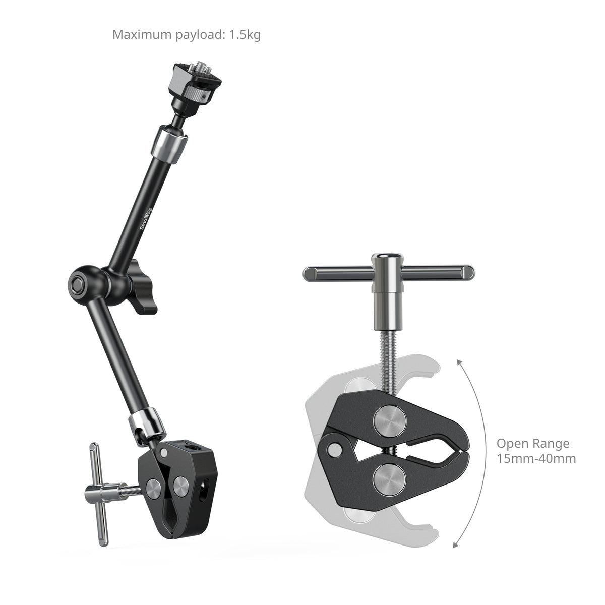 SmallRig Magic Arm with Crab-Shaped Clamp (11")