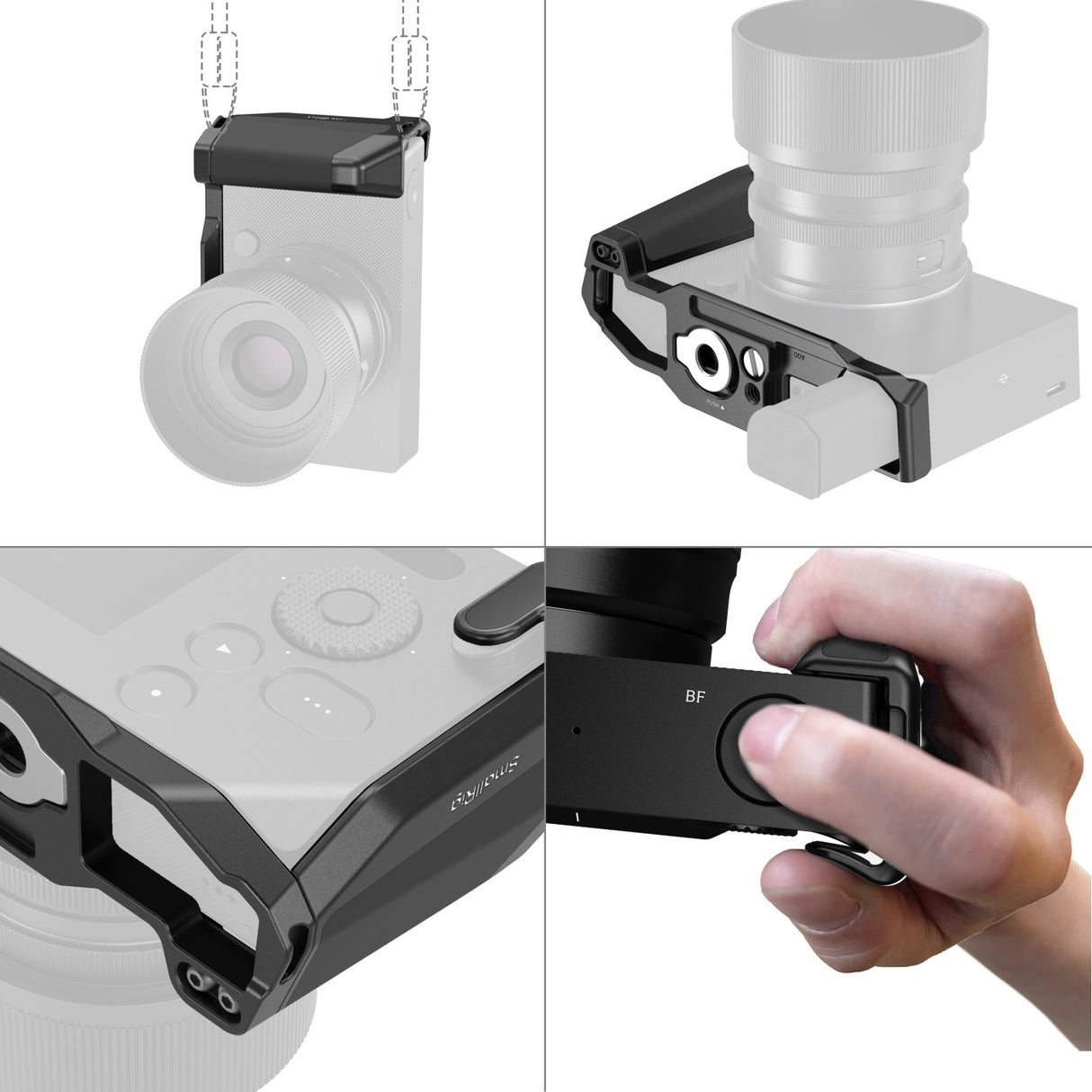 SmallRig L-Shaped Mount Plate with Handle for Sigma BF (Black) 5389