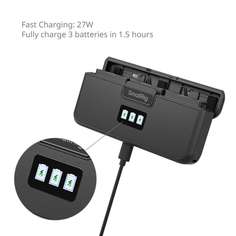 SmallRig Camera Battery Charger for GoPro 9/10/11/12