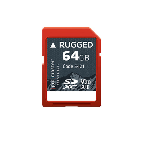 ProMaster SDXC 64GB Rugged™ UHS-I V30 Memory Card - Image 1