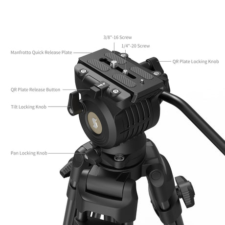 SmallRig AD14 Heavy-Duty Aluminum Alloy Tripod