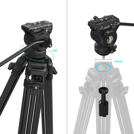 SmallRig AD14 Heavy-Duty Aluminum Alloy Tripod