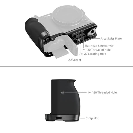 SmallRig L-Shaped Mount Plate with Silicone Handle