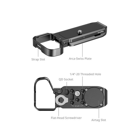 SmallRig Baseplate with Airtag Slot for Sony Alpha 7C II & Alpha 7CR (Black)