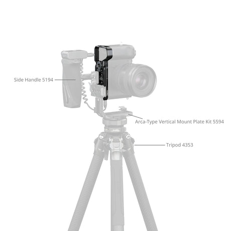 SmallRig Baseplate with Airtag Slot for Sony Alpha 7C II & Alpha 7CR (Black)
