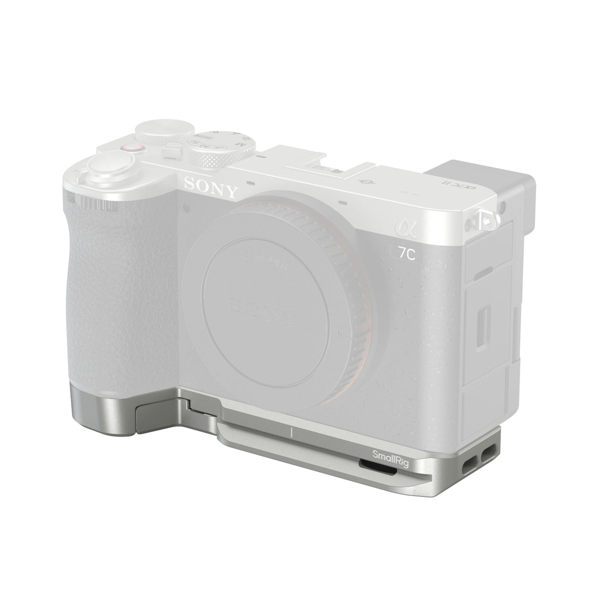 SmallRig Baseplate with Airtag Slot for Sony Alpha 7C II & Alpha 7CR (Silver)