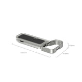 SmallRig Baseplate with Airtag Slot for Sony Alpha 7C II & Alpha 7CR (Silver)