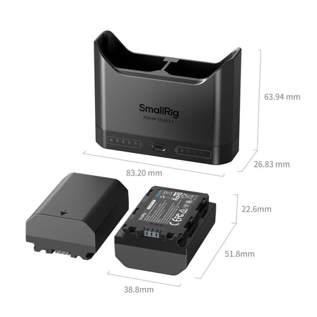 SmallRig Turbo Charging Kit for NP-FZ100 Camera Batteries