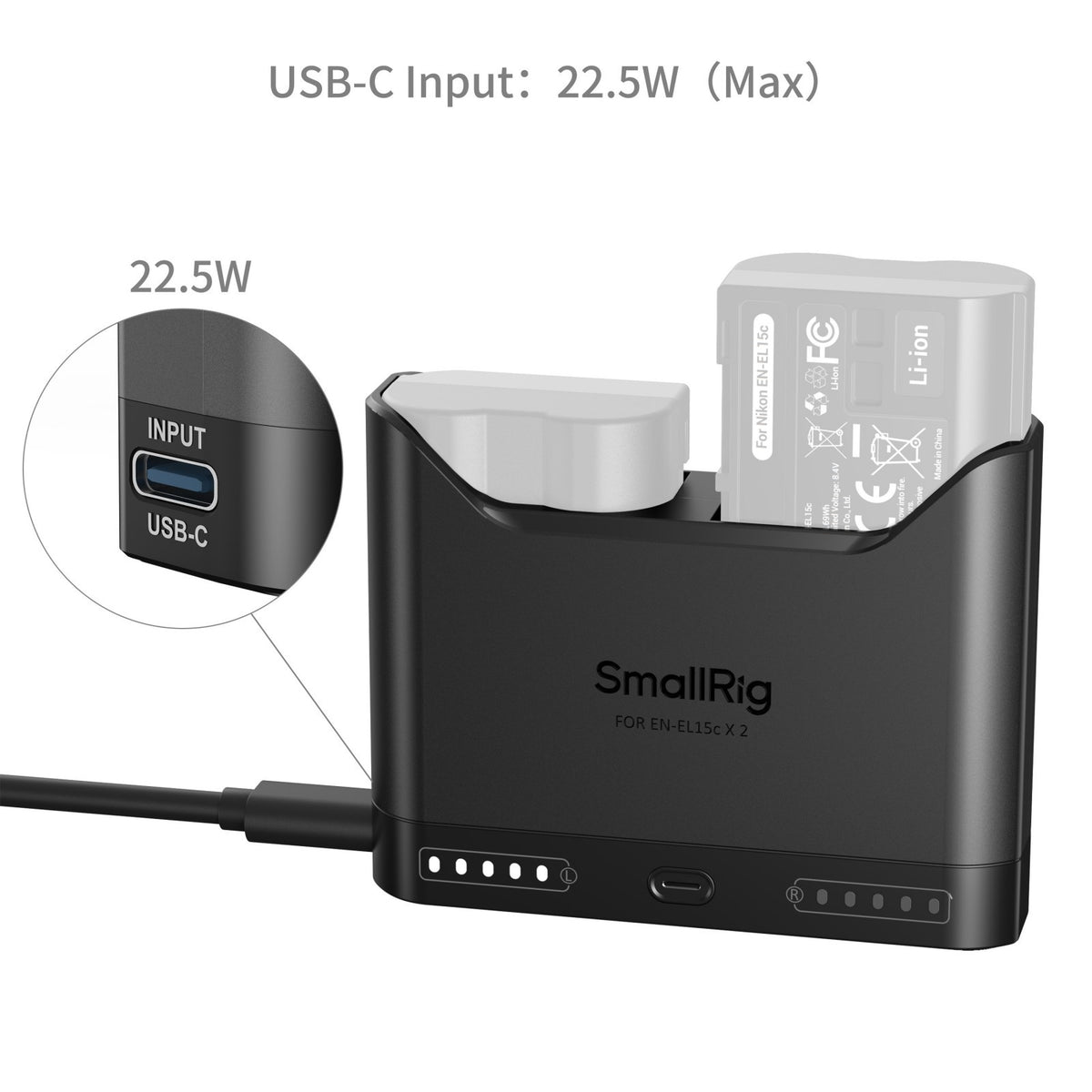 SmallRig Camera Battery Charger for EN-EL15c