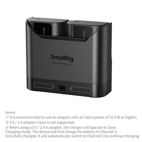 SmallRig Camera Battery Charger for DMW-BLK22