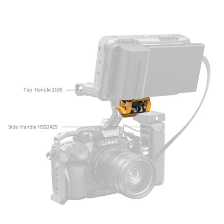 SmallRig Adjustable Monitor Support Compatible with ARRI 3/8''-16 Screws（BumbleBee Edition）5520