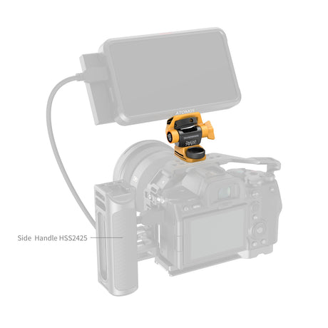 SmallRig Adjustable Monitor Support Compatible with ARRI 3/8''-16 Screws（BumbleBee Edition）5520