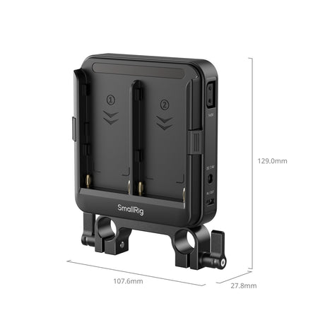 SmallRig Adapter Plate Kit for NP-F Type Batteries for 15mm LWS Rods (Supports UPS) 5537
